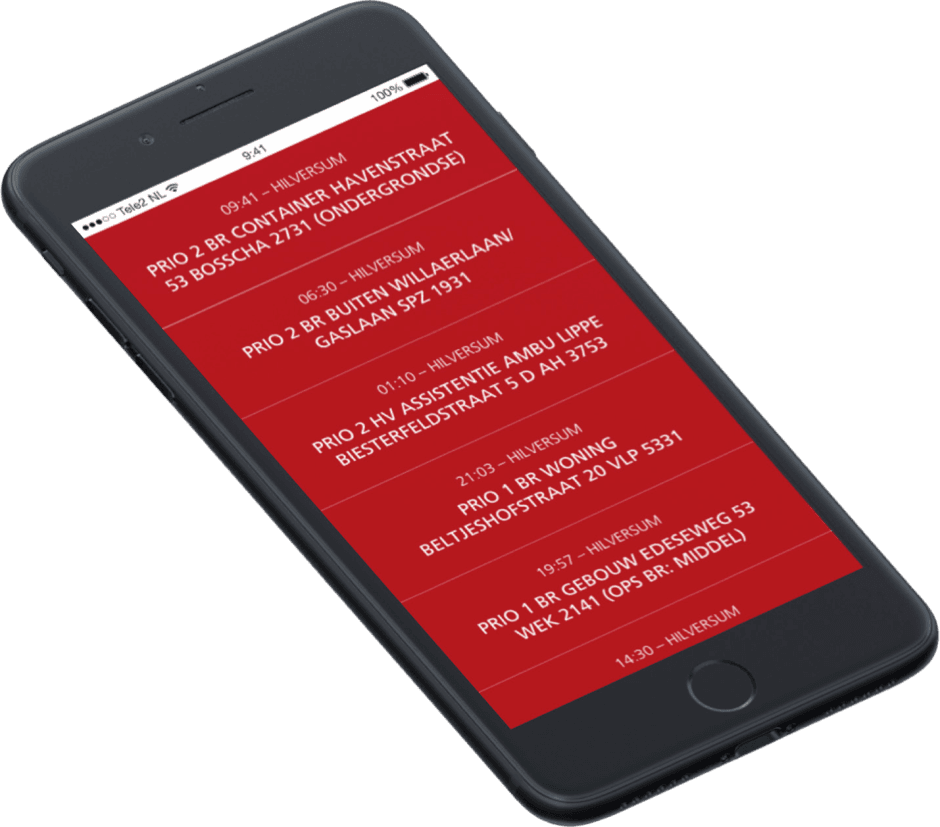 Brandweer.app biedt een rechtstreekse verbinding tussen meldkamer en smartphone. Bij een incident worden meldingen als pushbericht verstuurd, tot wel 15 seconden sneller dan de pieper.